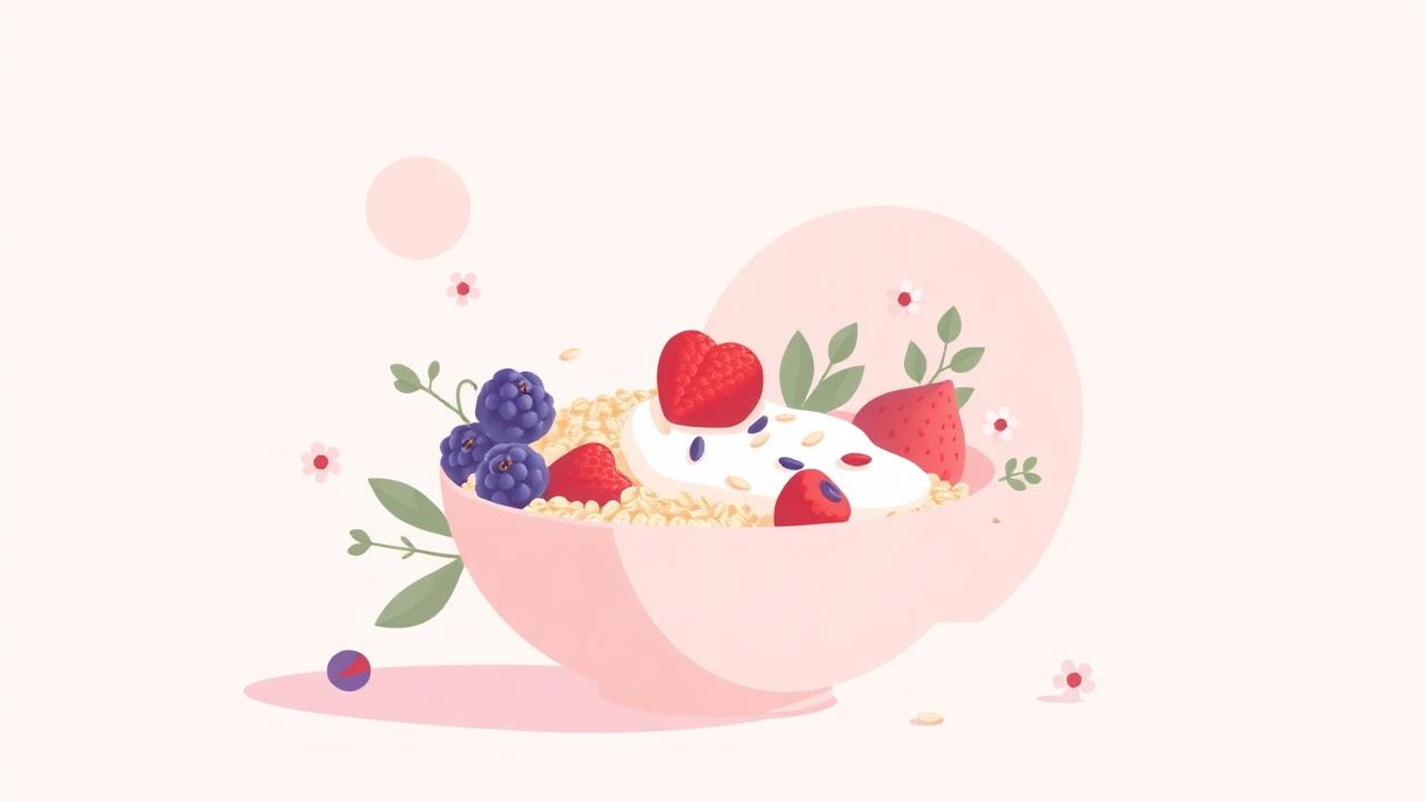 Bol coloré rempli de fruits frais